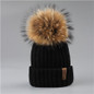 FURTALK Winter hat for Kids Ages 2-7 Knit Beanie winter baby hat for children fur Pom Pom Hats for girls and boys