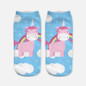 Unicorn Print 3D Socks Women Kawaii Ankle Licorne Chaussette Femme Calcetines Mujer Cute Art Socks For Female
