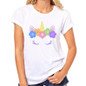 Unicorn T-shirt For womens 2018 Kawaii New women's Tshirt unicornio Clothing harajuku tumblr Funny T Shirt Top Tee