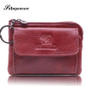 Vintage Wallet Purse Designer Brand Wallet Female Genuine Leather Women Wallets Luxury Mini Small Coin Purse Wallet Key Ring