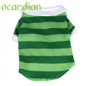 Dog T-Shirt Clothes Lapel Stripe Cotton Puppy Pet Dog Clothes  pets clothing 20UY