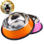 Dog Bowl Stainless Steel Anti-skid Pet Dog Cat Food Water Bowl Pet Feeding Bowls XS-L For Pet Food Water Feeder