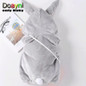 Doayni Baby 2018 Winter Velour Vest For Baby Novelty Rabbit Hooded Thick Warm Plus Cotton Clothing Infant Unisex Carrots bags