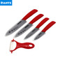 DOANTE Brand Black Blade Ceramic Knife Set 3" 4" 5" 6" Inch Peeling Paring Chef Knife + Peeler Top Quality Kitchen Knives Set