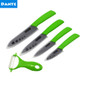 DOANTE Brand Black Blade Ceramic Knife Set 3" 4" 5" 6" Inch Peeling Paring Chef Knife + Peeler Top Quality Kitchen Knives Set