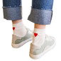 Socks harajuku Funny socks calcetines mujer kawaii novidades chaussette femme Womens Heart Printed Cotton calcetines mujer