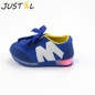 JUSTSL summer children's fashion sneakers LED sport shoes kids mesh breathable M alphabet casual running shoes for girls boys