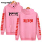 Justin Bieber hooded hoodie 2017 Purpose Zipper Hoodies With Cap Men Fashion Hoodies Kpop mens hooded sweatshirt Fashion 4XL