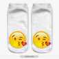 % 3D QQ Emoji Sock Women Fashion Single Side Printing Men Cotton Socks Unisex Socks Pattern Meias Feminina Funny Low Ankle Socks
