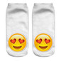 % 3D QQ Emoji Sock Women Fashion Single Side Printing Men Cotton Socks Unisex Socks Pattern Meias Feminina Funny Low Ankle Socks