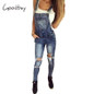 Goodbuy 2017 Summer Women Denim Jumpsuits Sleeveless Romper Women Overalls Sexy Jeans Office Casual Hole Pocket Pencil Playsuit