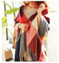 Fashion Wool Winter Scarf Women Spain Desigual Scarf Plaid Thick Brand Shawls and Scarves for Women