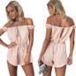 New Rompers Womens Jumpsuit 2017 Sexy Off Shoulder Long Sleeve Summer Elegant Bodycon Bodysuit Bandage Jumpsuits Dec28