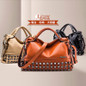 New Rivet Women Leather Handbags Vintage Woman Bags Bag Handbag Fashion Handbags Women Shoulder Bags Leather Pu Tote Bag