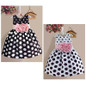 New Princess Dress Baby Kids Girls Party Sleeveless Polka Dot Flower Gown Dress Girls Clothes