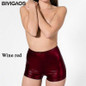 BIVIGAOS Fashion Women Sexy Workout Short High Waist Shorts Feminino Stretch Faux Leather workout Shorts Women Female