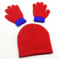 BINGYUANHAOXUAN Autumn Winter Girls Boys Hat Set Cartoon Spider Man Warm Cap knitted Hat Gloves Children Hat Sets Bonnet Gorro