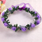 Hot Rose Flower Crown Headband Wreath Party Wedding Bridal Garland Hairband Headwear