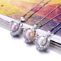 Wedding freshwater pearl necklace pendant 925 sterling silver jewelry, natural pearl pendant necklace jewelry fashion for girl