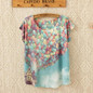 Balloons Printed T Shirt Women Tops 2018 Summer Camisetas Mujer Women's T-shirt Femme Short Batwing Sleeve Casual Tees Shirts