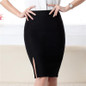 Fashion spring summer autumn 2018 new women skirt high waist work slim pencil skirt open fork sexy office lady skirts female