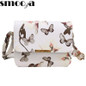 SMOOZA Women Floral leather Shoulder Bag Handbag Retro Female Small Messenger Bag Famous Designer Clutch Shoulder Bags Bolsa