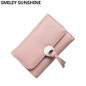 SMILEY SUNSHINE brand women wallets female handy small wallet ladies money coin purses korean mini wallet and purses portfolio