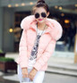 SMFOLW 2017 Newest Parkas For Women Winter Coats Faux Fur Collar Hooded Cotton Slim Warm Jacket Womens Winter Jackets And Coats
