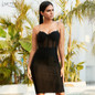 ADYCE 2020 New Summer Women Lace Bodycon Runway Bandage Dress Sexy Spaghetti Strap Celebrity Evening Party Club Dresses Vestidos