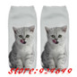 SLMVIAN Wholesale 3D Animal Cat Printed Socks For Men Women Cute Unisex Ankle Socks Women Socks Happy Casual Socks-002