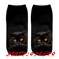 SLMVIAN Wholesale 3D Animal Cat Printed Socks For Men Women Cute Unisex Ankle Socks Women Socks Happy Casual Socks-002