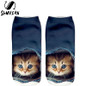 SLMVIAN Wholesale 3D Animal Cat Printed Socks For Men Women Cute Unisex Ankle Socks Women Socks Happy Casual Socks-002