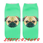 SLMVIAN New Lovely Dog pattern 3D Print Animal Women Socks Casual cartoon Socks Unisex Low Cut Ankle Socks-006