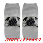 SLMVIAN New Lovely Dog pattern 3D Print Animal Women Socks Casual cartoon Socks Unisex Low Cut Ankle Socks-006