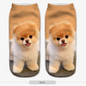 SLMVIAN 3D Print pug Animal women Socks Casual cartoon Socks Unisex Low Cut Ankle Socks