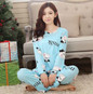Foply 2017 Cotton Spring Autumn Womens Pajama Sets Animal Long Sleeve Women Sleepwear Pajamas Pijama Feminino Girls Nightgown