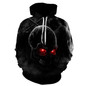 3D skull sweatshirt hoody rock men