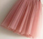 Tulle Skirt Pleated Tutu Skirts Womens Elastic Faldas High Waist Midi Knee Length Saia Jupe
