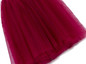 Tulle Skirt Pleated Tutu Skirts Womens Elastic Faldas High Waist Midi Knee Length Saia Jupe