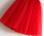 Tulle Skirt Pleated Tutu Skirts Womens Elastic Faldas High Waist Midi Knee Length Saia Jupe