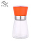 TTLIFE Stainless Steel Glass Pepper Mill Slim Fit Spice Salt Pepper Mill Grinder Seasoning Kitchen Tools Grinding for Cooking