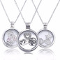 Floating Locket Medium Crystal Glass Necklace Sterling-Silver-Jewelry Necklace & Pendants Jewelry DIY Wholesale Necklace