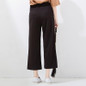High Quality 2017 Fashion Women Calf-Length Wide Leg Pants Elastic High Waist Side Striped Trousers Women Pants pantalon femmes