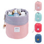 High Capacity Barrel Shaped Travel Women Brand Cosmetic Bags Nylon Organizer Toiletry Makeup Bags For Women Ladies Box Neceser