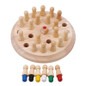 Kids Wooden Memory Match Stick Chess Game