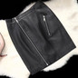 CHAMSGEND 2017Spring Women Faux Leather Skirt High Waist Skirt Black Zipper Mini Skirt Casual Bodycon Summer Skirt Free Shipping