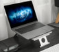 Silver Aluminum Laptop Stand