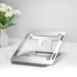 Silver Aluminum Laptop Stand