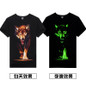 Novelty 3D Men's wolf T shirt Cool wolf Printed t shirts summer Casual 3D Short Sleeve glow in the dark T-shirts good quality