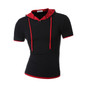 HEYKESON Men'S T Shirt 2017 Summer Fashion Hooded Sling Short-Sleeved Tees Male T-Shirt Slim Male Tops 4XL